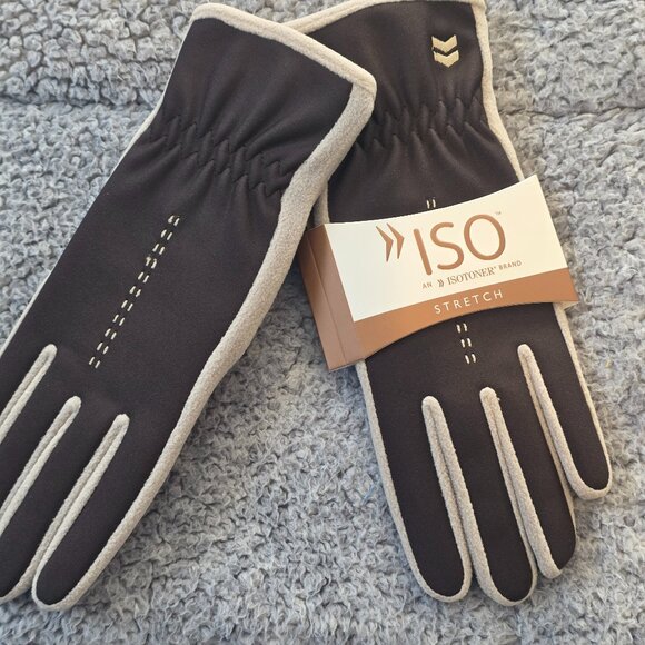 NWT: Isotoner Stretch Gloves One Size - Picture 1 of 4